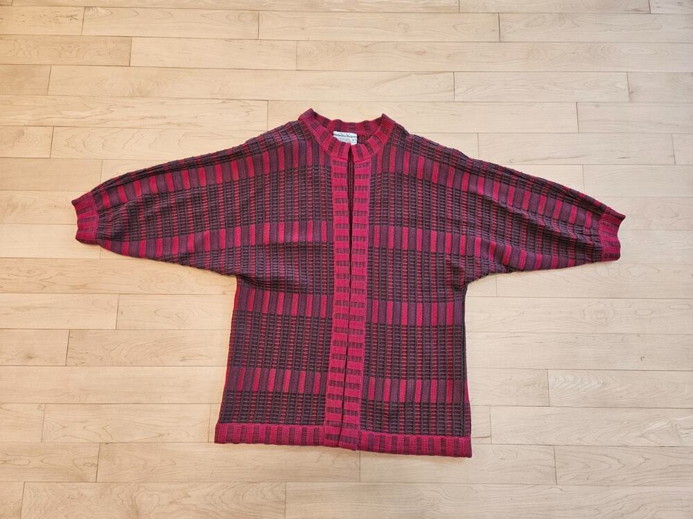 Irish Wool Sweater by Designer Michelina Stacpoole Size Lg/XLg